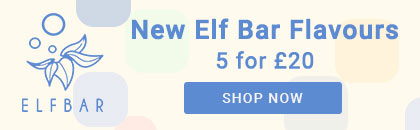 Vapestore. New Elf Bar flavours. 5 for £20